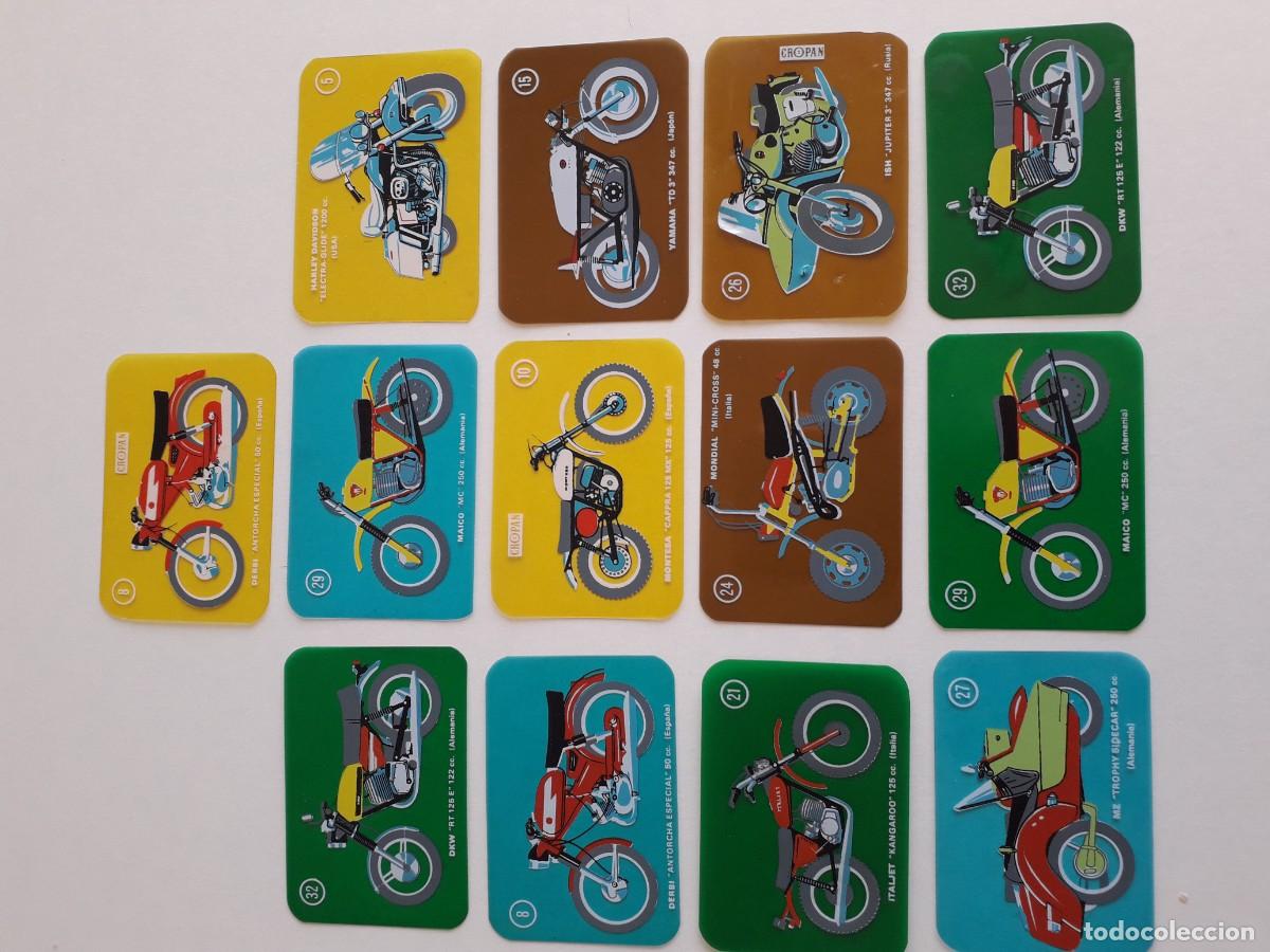 Coleccionismo cromos antiguos: MOTOS CROPAN. LOTE DE 13 CROMOS PL&Aacute;STICO originales&iexcl;&iexcl;&iexcl;&iexcl;&iexcl;&iexcl; SUELTOS A 4 EUROS&iexcl;&iexcl;&iexcl;&iexcl;