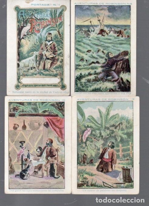 Coleccionismo cromos antiguos: ANTIGUO CROMO CHOCOLATES JOAQUIN ORUS ZARAGOZA AVENTURAS DE ROBINS&Oacute;N DE 25 / 6 SIN PUBLICIDAD