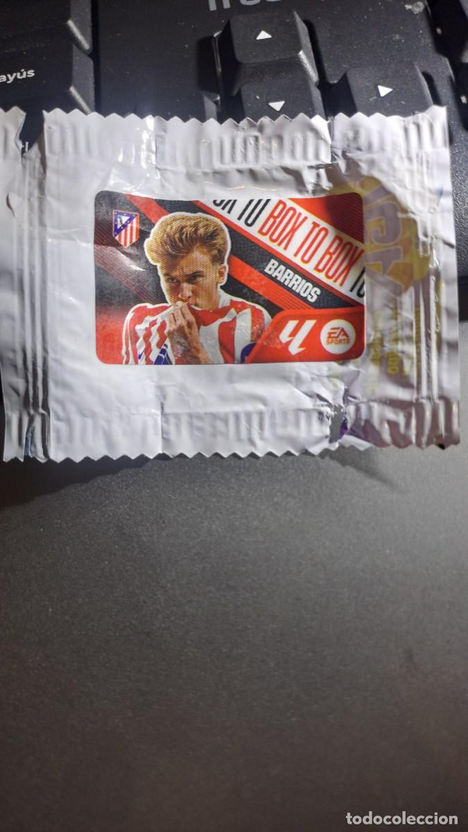 Coleccionismo cromos antiguos: CROMO BARRIOS BOX TO BOX ATLETICO DE MADRID CHICLE LIGA 2026 2027 26 27 ESTE PANINI NUNCA PEGADO