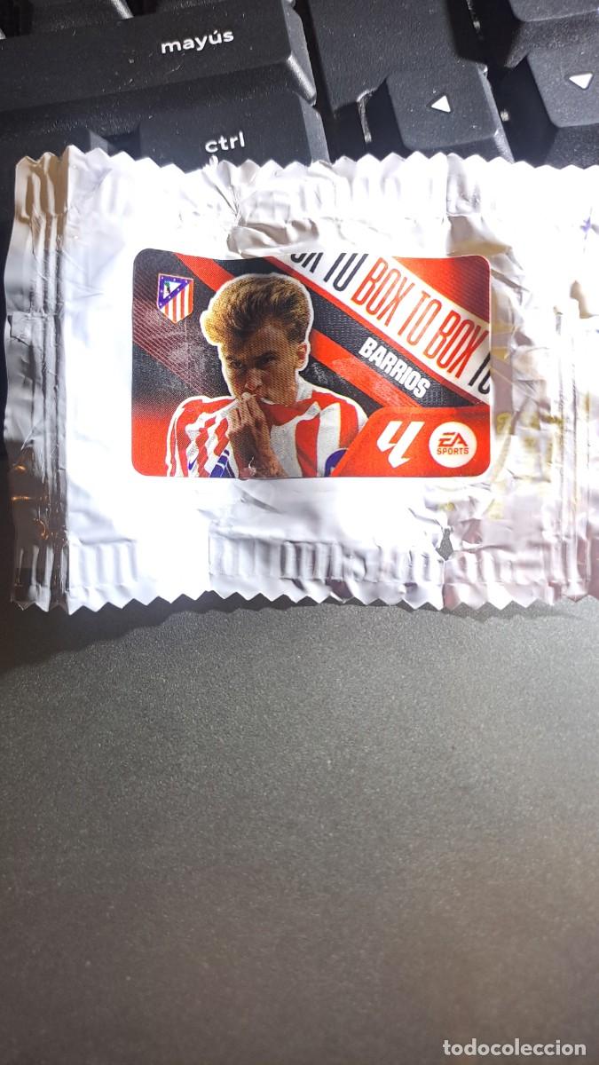 Coleccionismo cromos antiguos: CROMO BARRIOS BOX TO BOX ATLETICO DE MADRID CHICLE LIGA 2026 2027 26 27 ESTE PANINI NUNCA PEGADO