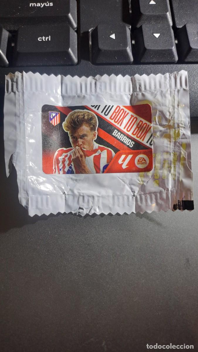 Coleccionismo cromos antiguos: CROMO BARRIOS BOX TO BOX ATLETICO DE MADRID CHICLE LIGA 2026 2027 26 27 ESTE PANINI NUNCA PEGADO