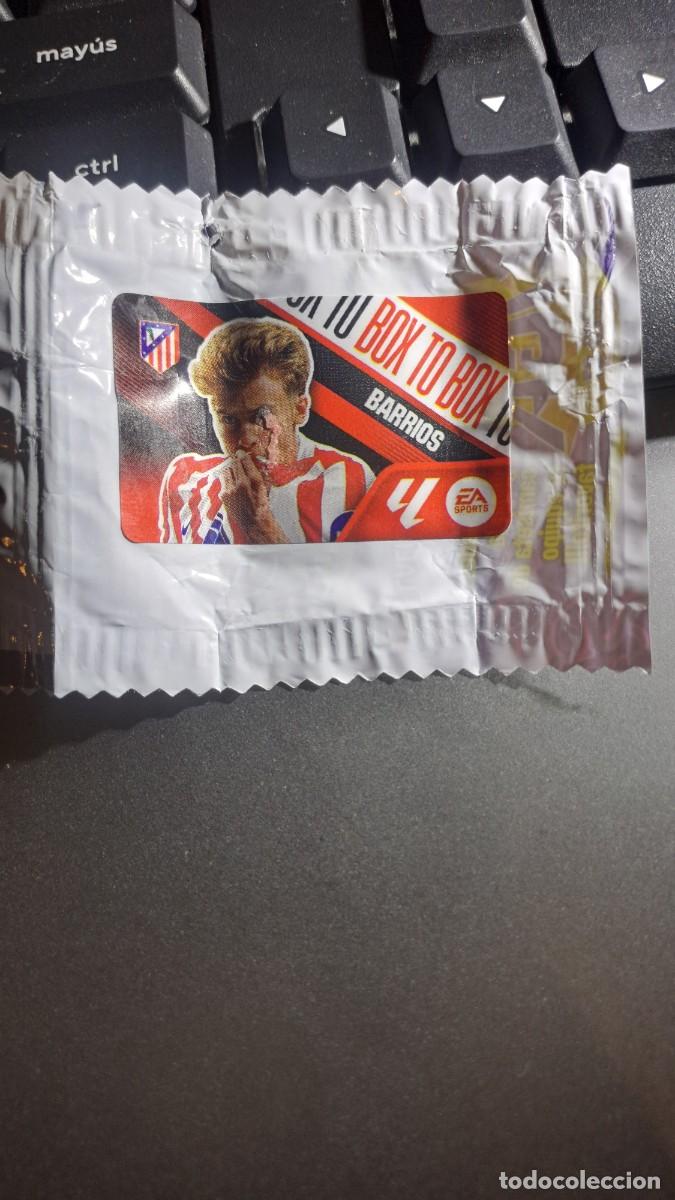 Coleccionismo cromos antiguos: CROMO BARRIOS BOX TO BOX ATLETICO DE MADRID CHICLE LIGA 2026 2027 26 27 ESTE PANINI NUNCA PEGADO