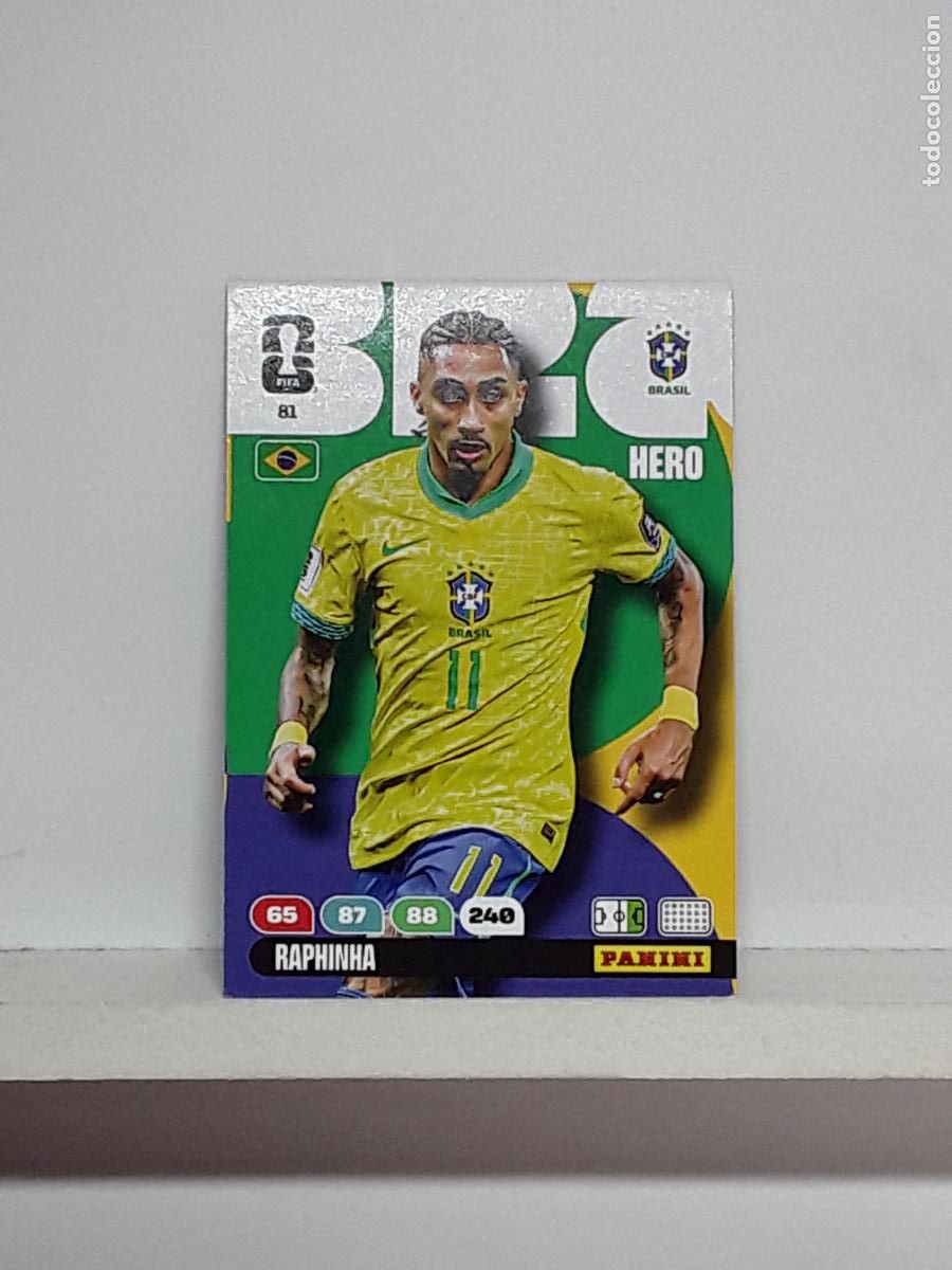 Coleccionismo cromos antiguos: ADRENALYN MUNDIAL 2026 WORLD CUP 26 ALBUM PANINI N 81 BRASIL BRAZIL RAPHINHA