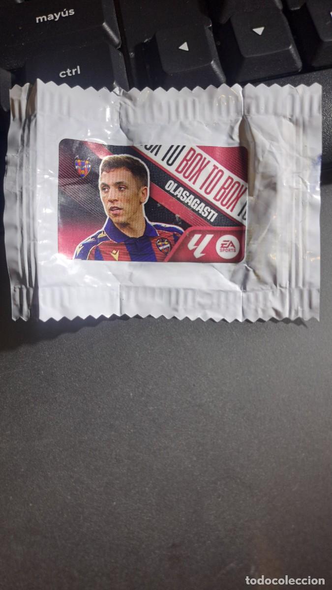 Coleccionismo cromos antiguos: CROMO OLASAGASTI BOX TO BOX LEVANTE CHICLE LIGA 2026 2027 26 27 ESTE PANINI NUNCA PEGADO