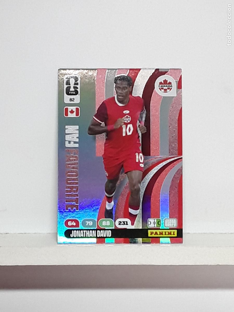 Coleccionismo cromos antiguos: ADRENALYN MUNDIAL 2026 WORLD CUP 26 ALBUM PANINI N 82 CANADA JONATHAN DAVID