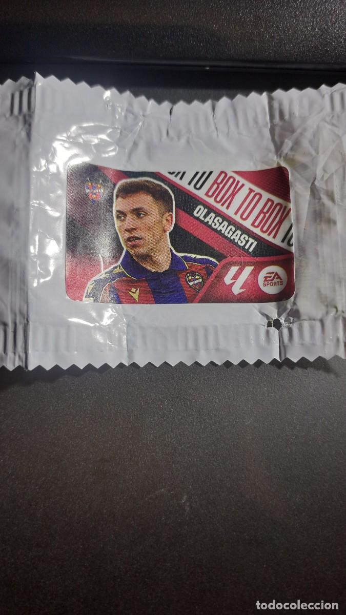 Coleccionismo cromos antiguos: CROMO OLASAGASTI BOX TO BOX LEVANTE CHICLE LIGA 2026 2027 26 27 ESTE PANINI NUNCA PEGADO