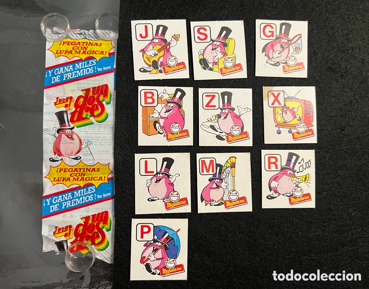 Coleccionismo cromos antiguos: LOTE 10 CROMOS MATUTANO EL CHOLLO UN DOS TRES ENVOLTORIO TIRA PLASTICO PREMIOS TV 1984 BOLSA PATATAS