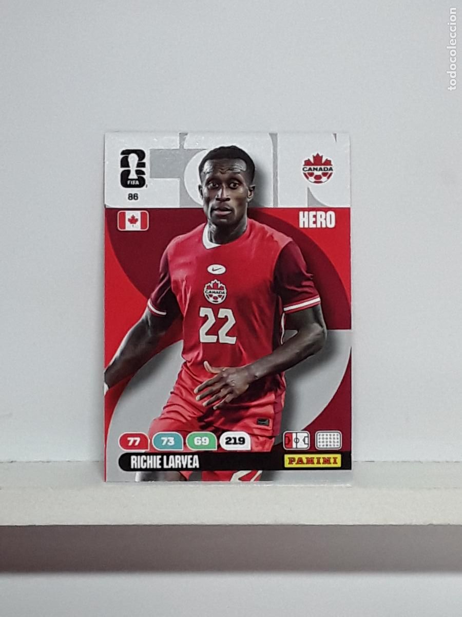 Coleccionismo cromos antiguos: ADRENALYN MUNDIAL 2026 WORLD CUP 26 ALBUM PANINI N 86 CANADA RICHIE LARYEA