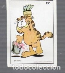 Coleccionismo cromos antiguos: CROMO PEGATINA DE GARFIELD DEL A&Ntilde;O 1978 N&ordm; 195 UNITED FEATURE SYNDICATE, INC NO ESTUVO PEGADO