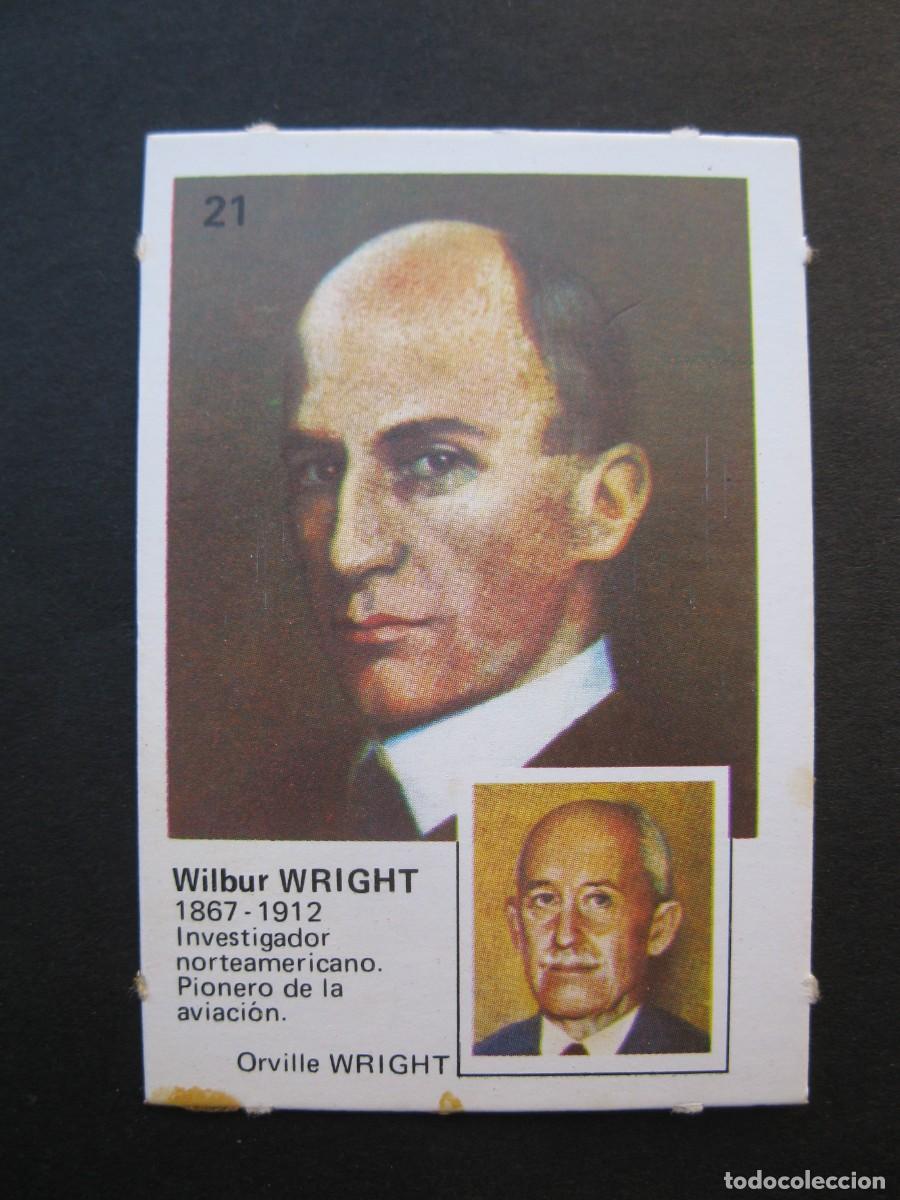 Coleccionismo cromos antiguos: PAREJAS FAMOSAS - CROMO N&ordm; 21 - WILBUR WRIGHT - ORTIZ - NUNCA PEGADO.