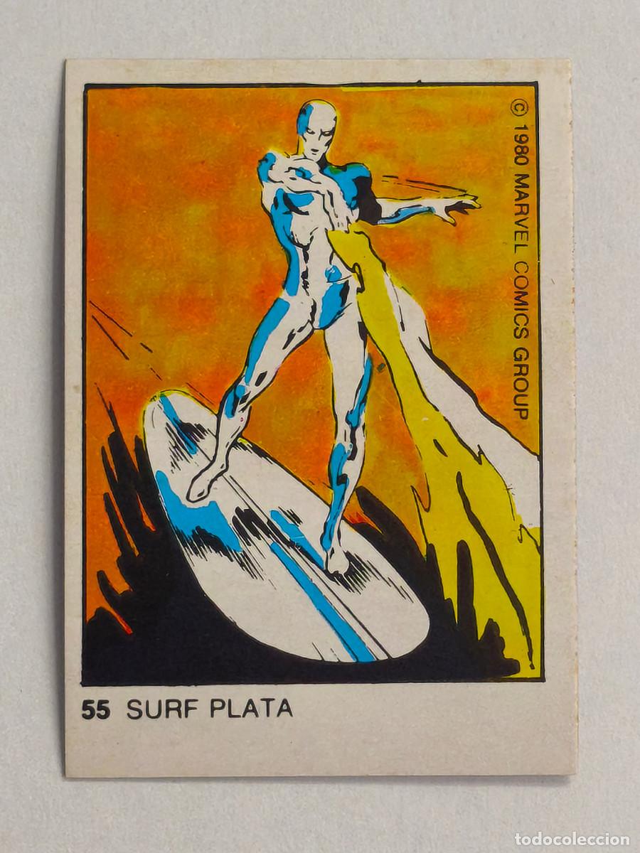 Coleccionismo cromos antiguos: Superh&eacute;roes Marvel 1980 - Terrabusi - Surf Plata N&ordm; 55