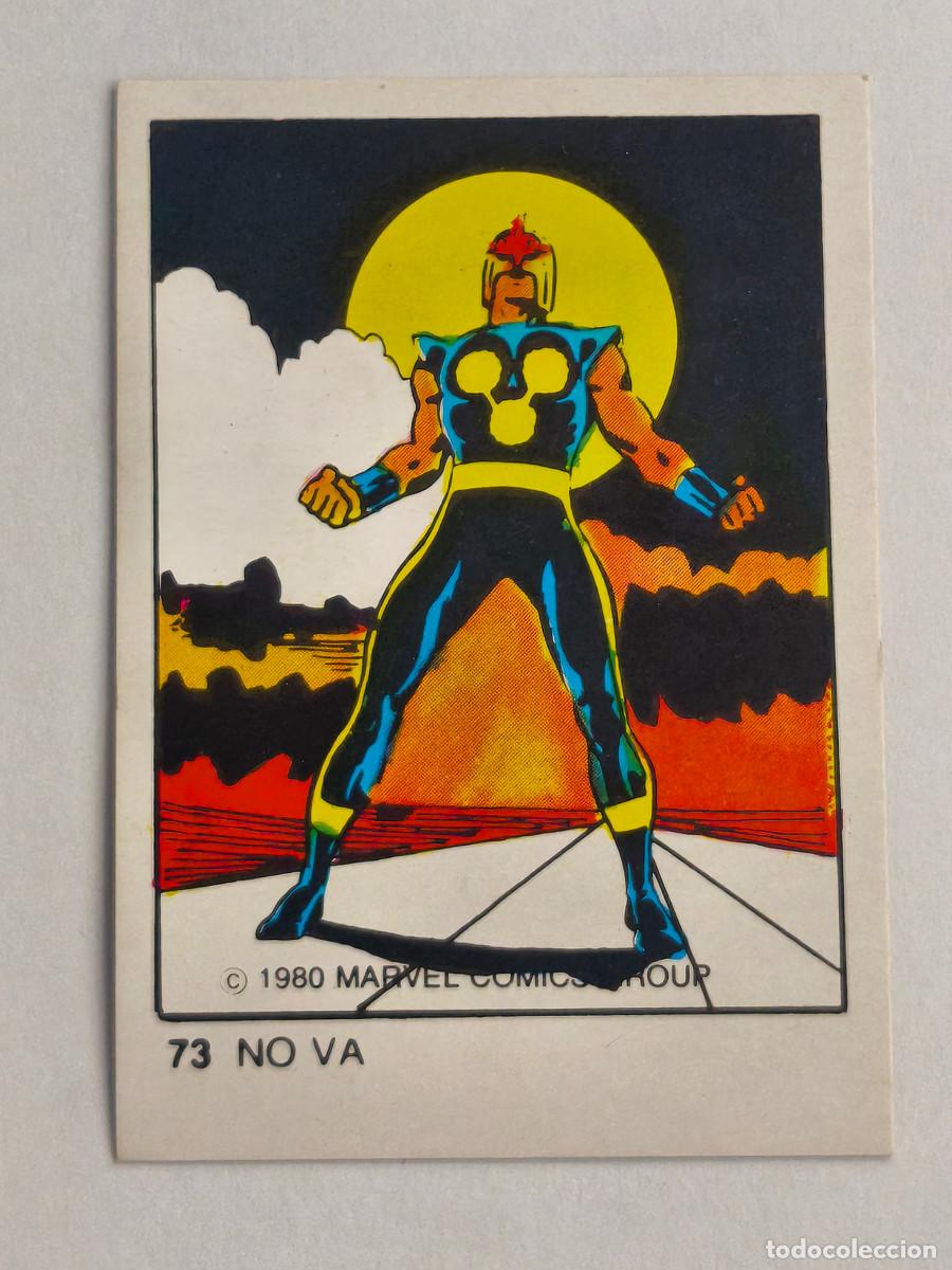 Coleccionismo cromos antiguos: Superh&eacute;roes Comics Group - Terrabusi - Nova N&ordm; 73 - Marvel 1980 Comics Group - Terrabusi