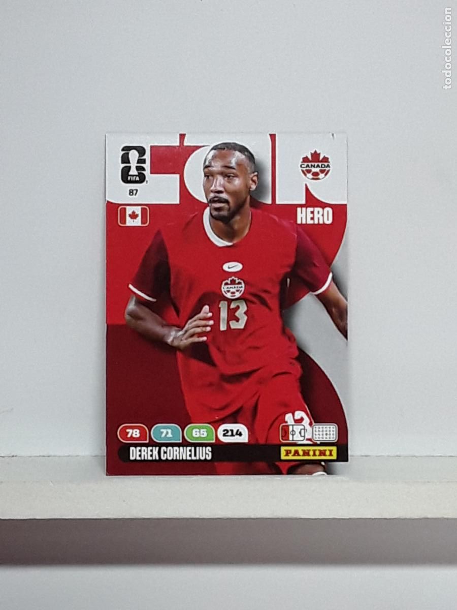 Coleccionismo cromos antiguos: ADRENALYN MUNDIAL 2026 WORLD CUP 26 ALBUM PANINI N 87 CANADA DEREK CORNELIUS