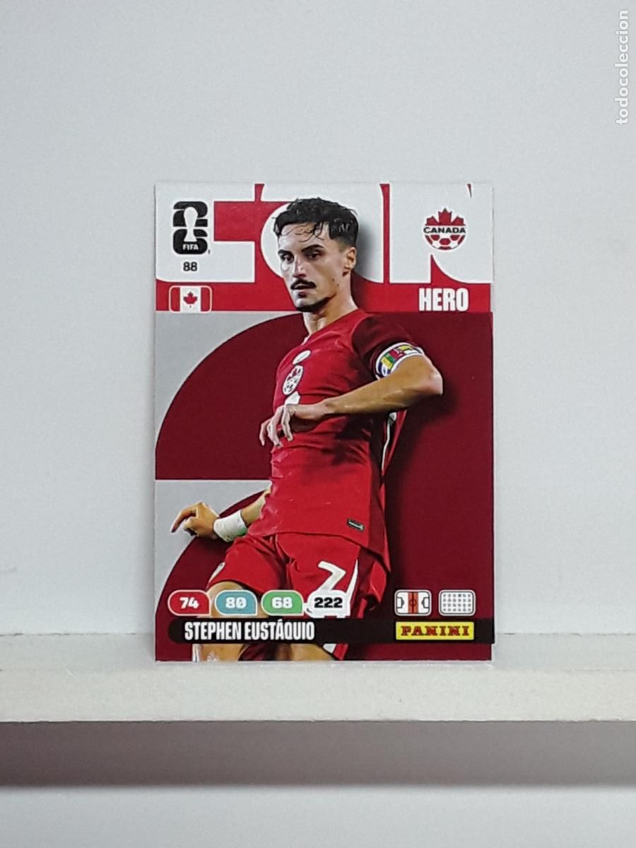 Coleccionismo cromos antiguos: ADRENALYN MUNDIAL 2026 WORLD CUP 26 ALBUM PANINI N 88 CANADA STEPHEN EUSTAQUIO