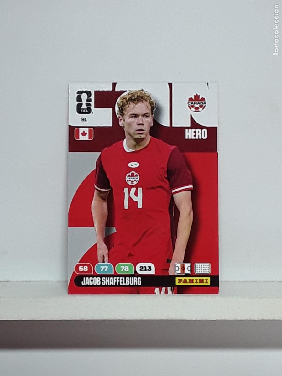 Coleccionismo cromos antiguos: ADRENALYN MUNDIAL 2026 WORLD CUP 26 ALBUM PANINI N 91 CANADA JACOB SHAFFELBURG