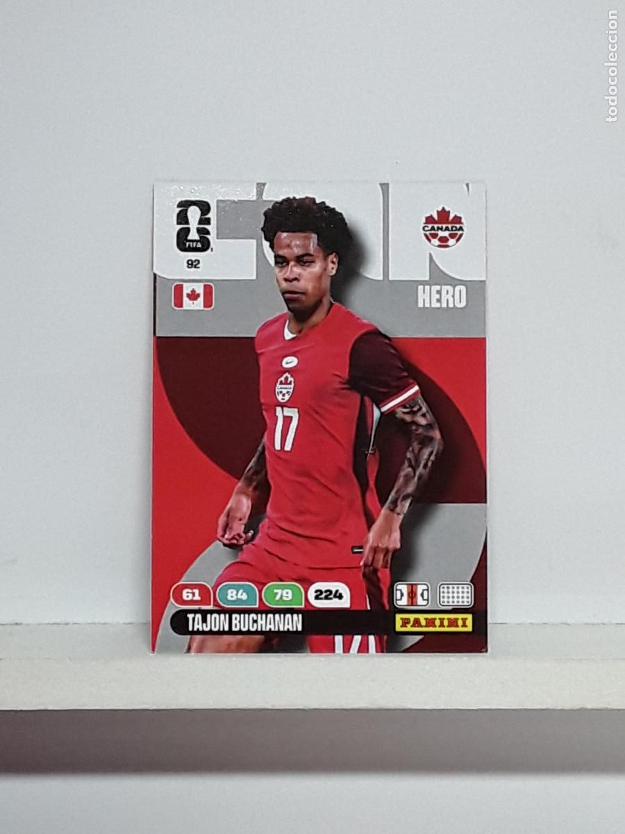 Coleccionismo cromos antiguos: ADRENALYN MUNDIAL 2026 WORLD CUP 26 ALBUM PANINI N 92 CANADA TAJON BUCHANAN