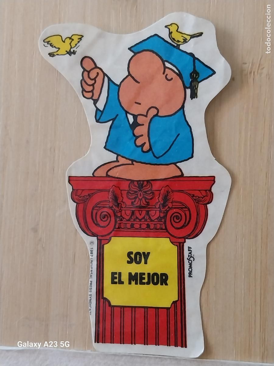 Coleccionismo cromos antiguos: DONUTS 1987 SOY EL MEJOR CROMO PEGATINA SIN PEGAR NUNCA ORIGINAL 9X5.3 CMS PROMO PASTELITOS