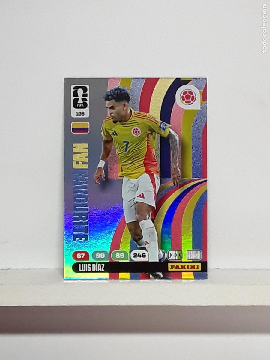 Coleccionismo cromos antiguos: ADRENALYN MUNDIAL 2026 WORLD CUP 26 ALBUM PANINI N 106 COLOMBIA LUIS DIAZ