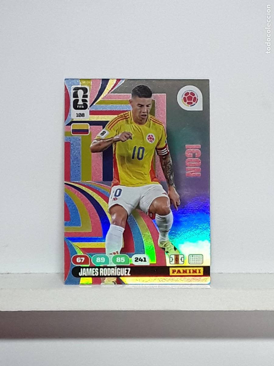 Coleccionismo cromos antiguos: ADRENALYN MUNDIAL 2026 WORLD CUP 26 ALBUM PANINI N 108 COLOMBIA JAMES RODRIGUEZ