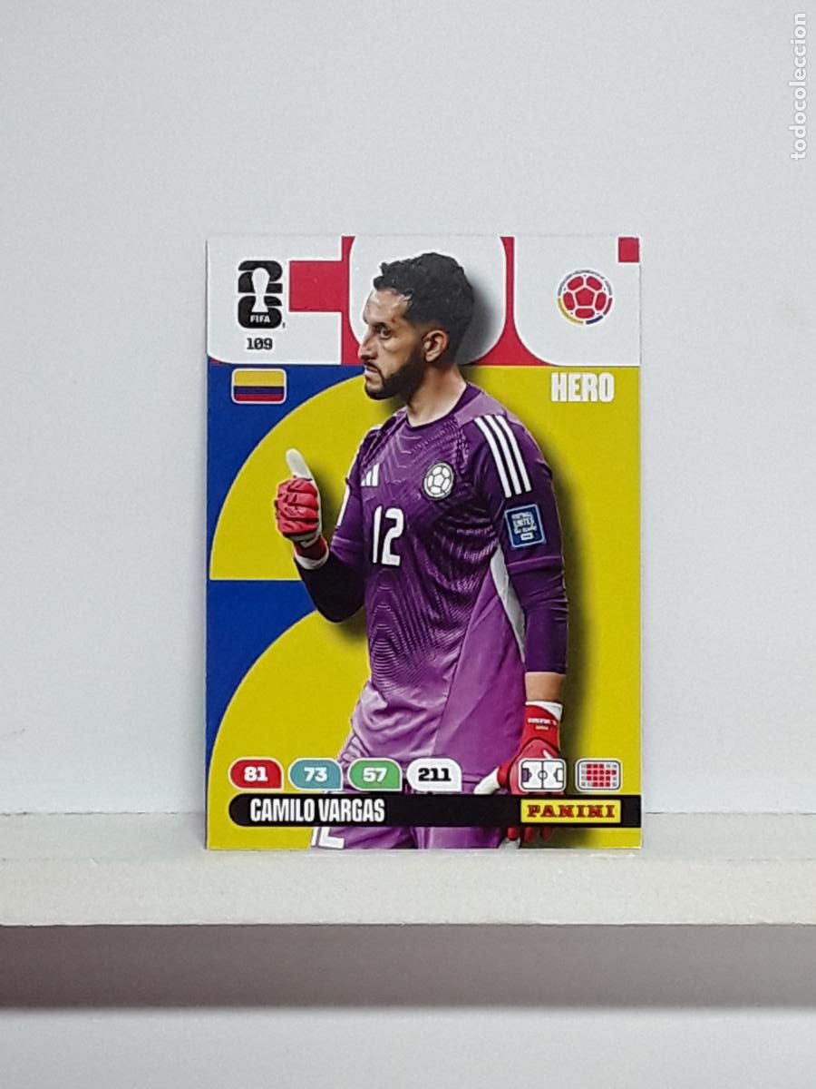 Coleccionismo cromos antiguos: ADRENALYN MUNDIAL 2026 WORLD CUP 26 ALBUM PANINI N 109 COLOMBIA CAMILO VARGAS