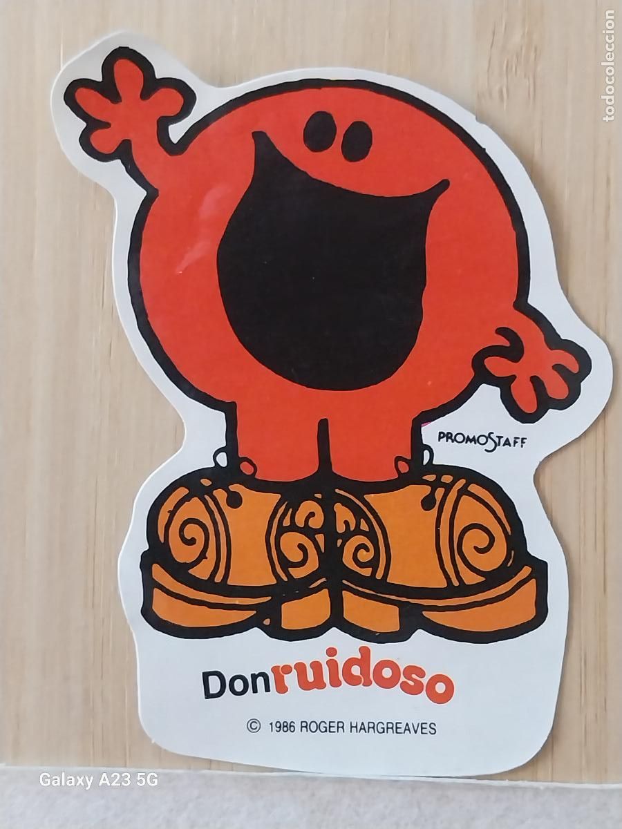 Coleccionismo cromos antiguos: DONUTS 1986 DON RUIDOSO CROMO PEGATINA SIN PEGAR NUNCA ORIGINAL 8.6X3.5 CMS PROMO PASTELITOS