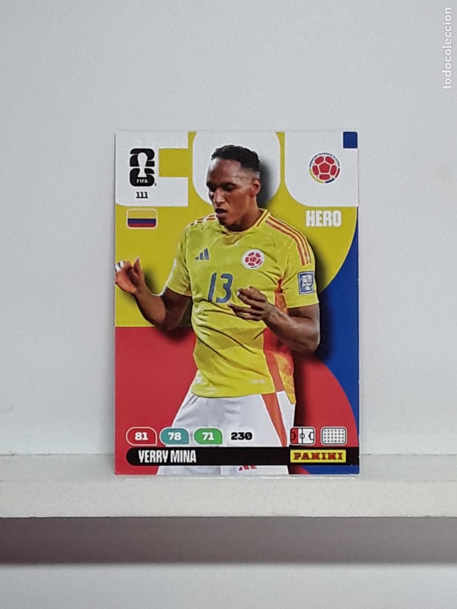 Coleccionismo cromos antiguos: ADRENALYN MUNDIAL 2026 WORLD CUP 26 ALBUM PANINI N 111 COLOMBIA YERRY MINA