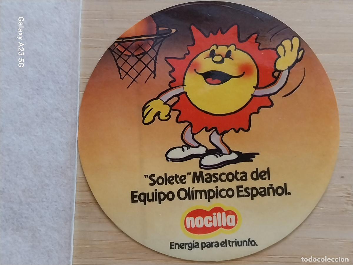 Coleccionismo cromos antiguos: NOCILLA BALONCESTO CROMO PEGATINA SIN PEGAR NUNCA ORIGINAL 7.3 CMS PROMO PASTELITOS