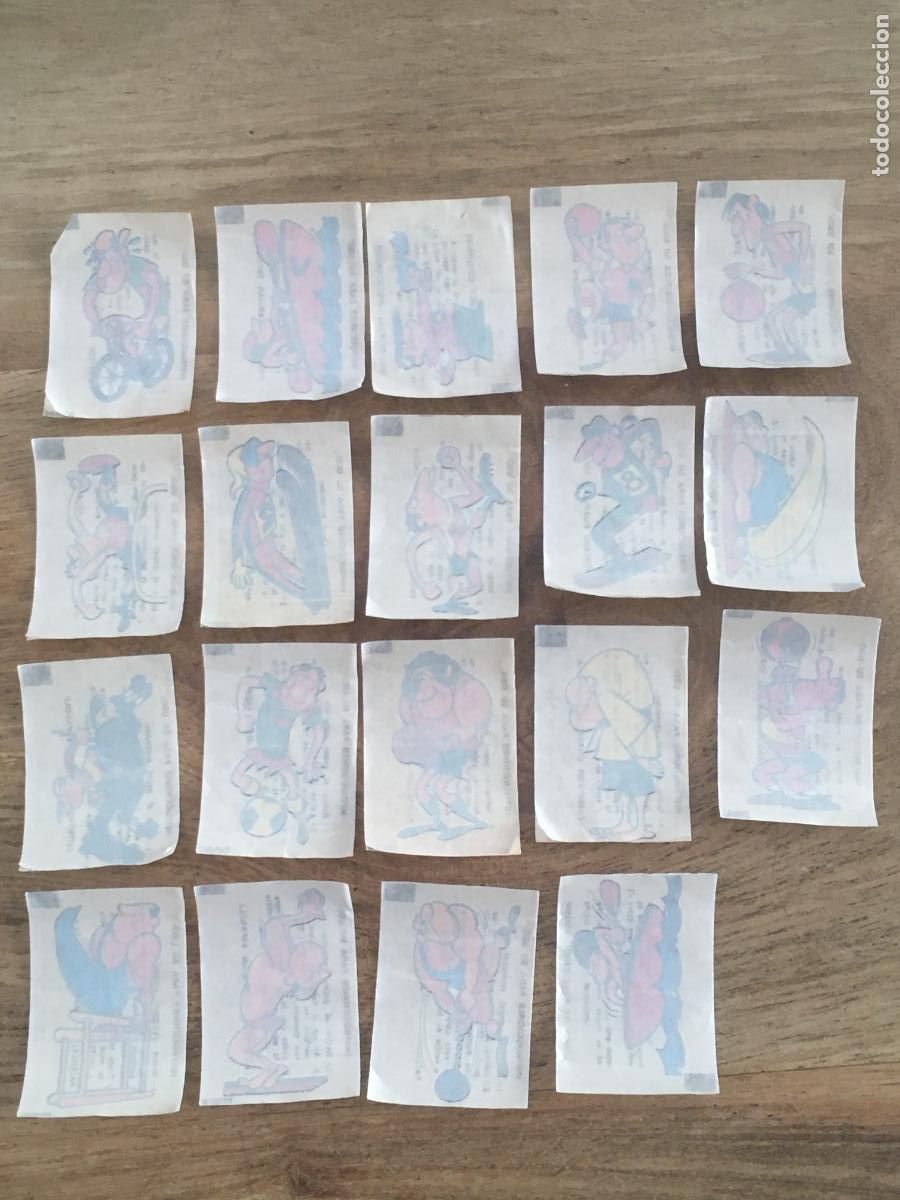 Coleccionismo cromos antiguos: chicles cromos guardian calcomanias lote 19 cromos diferentes originales nunca pegados