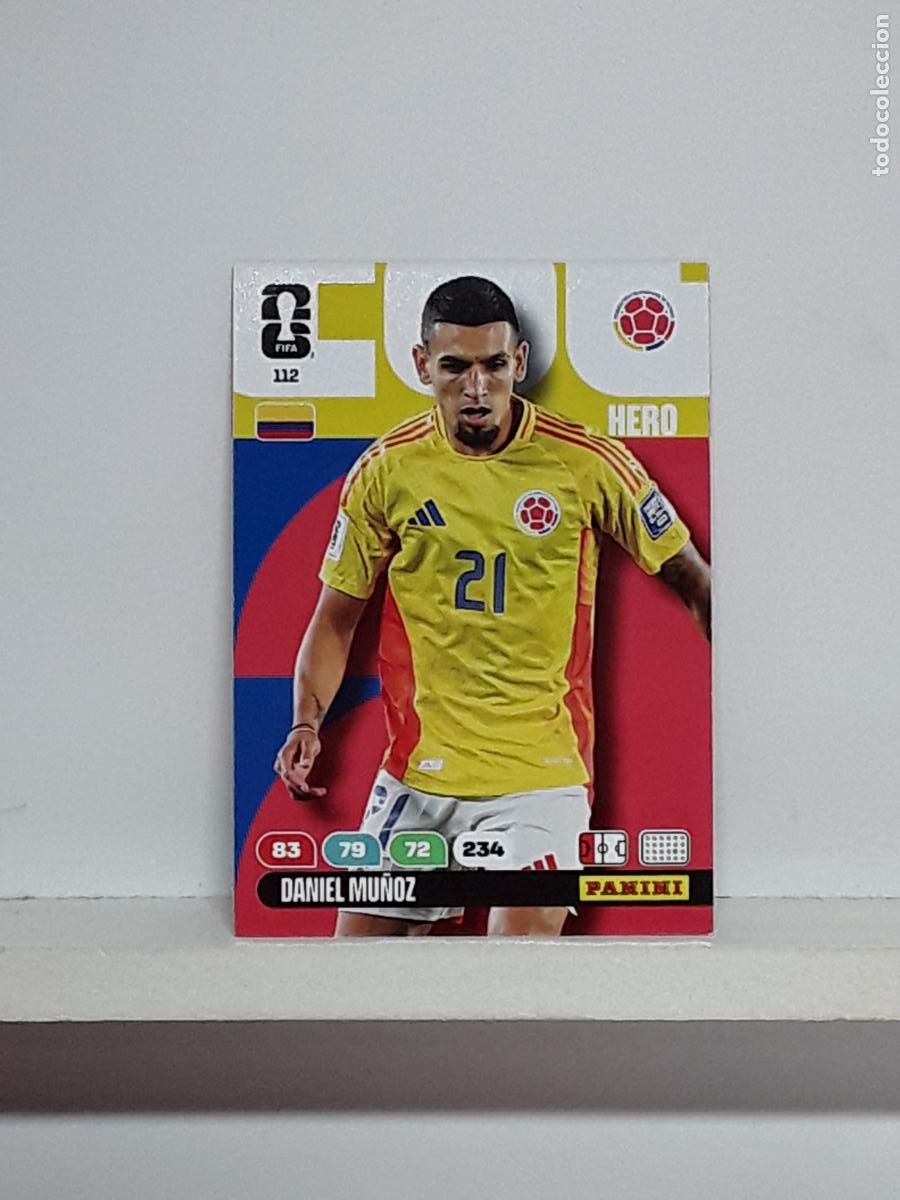 Coleccionismo cromos antiguos: ADRENALYN MUNDIAL 2026 WORLD CUP 26 ALBUM PANINI N 112 COLOMBIA DANIEL MU&Ntilde;OZ
