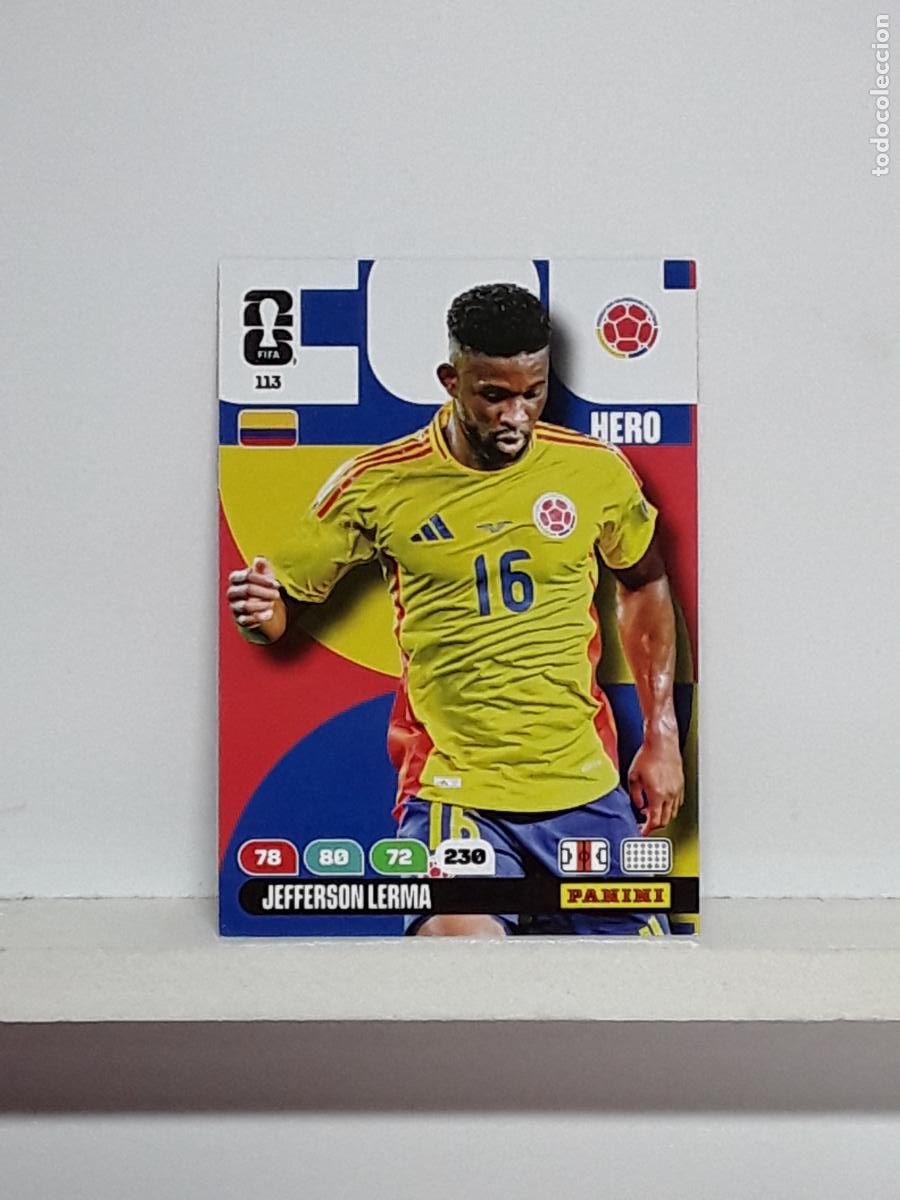 Coleccionismo cromos antiguos: ADRENALYN MUNDIAL 2026 WORLD CUP 26 ALBUM PANINI N 113 COLOMBIA JEFFERSON LERMA