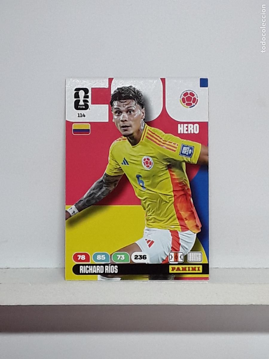 Coleccionismo cromos antiguos: ADRENALYN MUNDIAL 2026 WORLD CUP 26 ALBUM PANINI N 114 COLOMBIA RICHARD RIOS