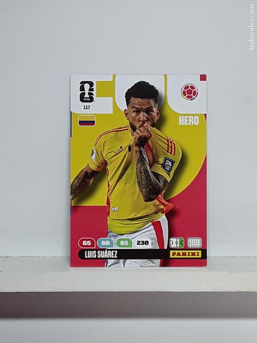 Coleccionismo cromos antiguos: ADRENALYN MUNDIAL 2026 WORLD CUP 26 ALBUM PANINI N 117 COLOMBIA LUIS SUAREZ