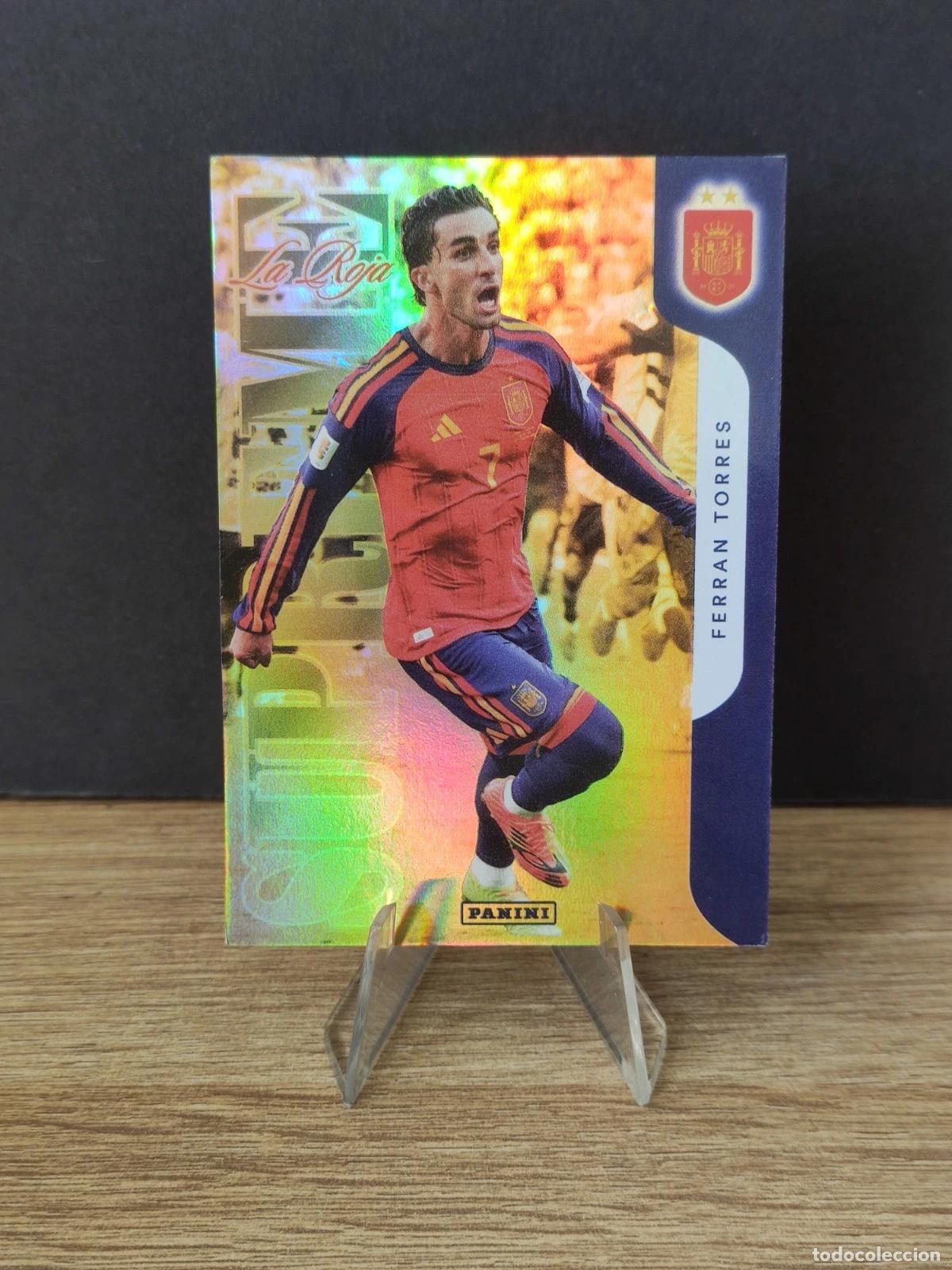 Coleccionismo cromos antiguos: Panini Club Espa&ntilde;a Campeones Seleccion S5 Ferran Torres Gold Supreme