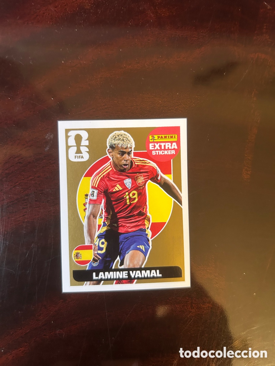Coleccionismo cromos antiguos: EXTRA STICKER ORO LAMINE YAMAL MUNDIAL 2026