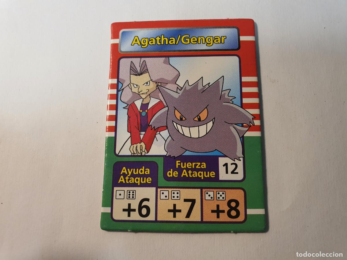 Coleccionismo cromos antiguos: CARTA RIVAL FICHA POKEMON -- A&Ntilde;O 1995 1996 1998 -- JUEGO MAESTRO POKEMON MB -- AGATHA