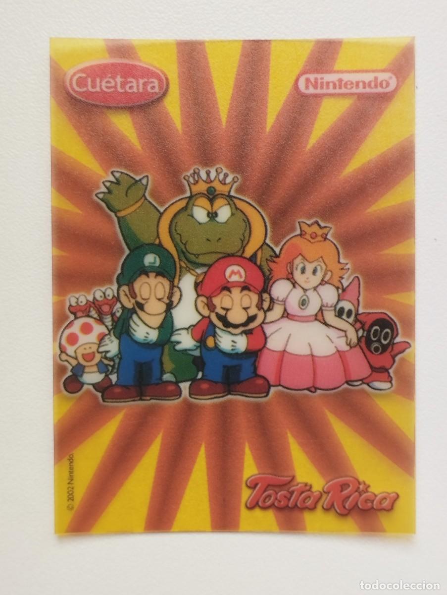 Coleccionismo cromos antiguos: CROMO CARD SUPER MARIO BROS - NINTENDO 2002 - CUETARA TOSTA RICA PRINCESA PEACH LUIGI BOWSER
