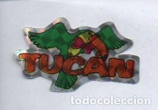 Sammeln alte Sammelbilder: ANTIGUO CROMO TROQUELADO ADHESIVO HOLOGRAFICO PANRICO - TUCAN -. EDICIONES TREBOL. SIN PEGAR.