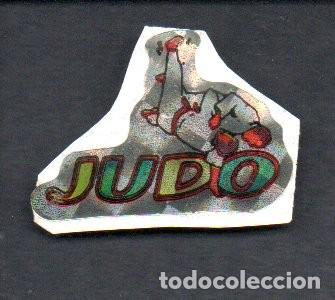 Coleccionismo cromos antiguos: ANTIGUO CROMO TROQUELADO ADHESIVO HOLOGRAFICO PANRICO - JUDO -. EDICIONES TREBOL. SIN PEGAR.