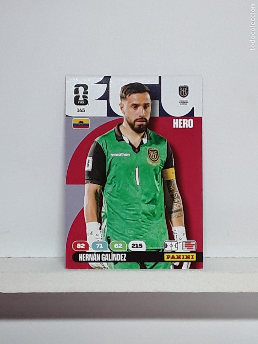 Coleccionismo cromos antiguos: ADRENALYN MUNDIAL 2026 WORLD CUP 26 ALBUM PANINI N 145 ECUADOR HERNAN GALINDEZ