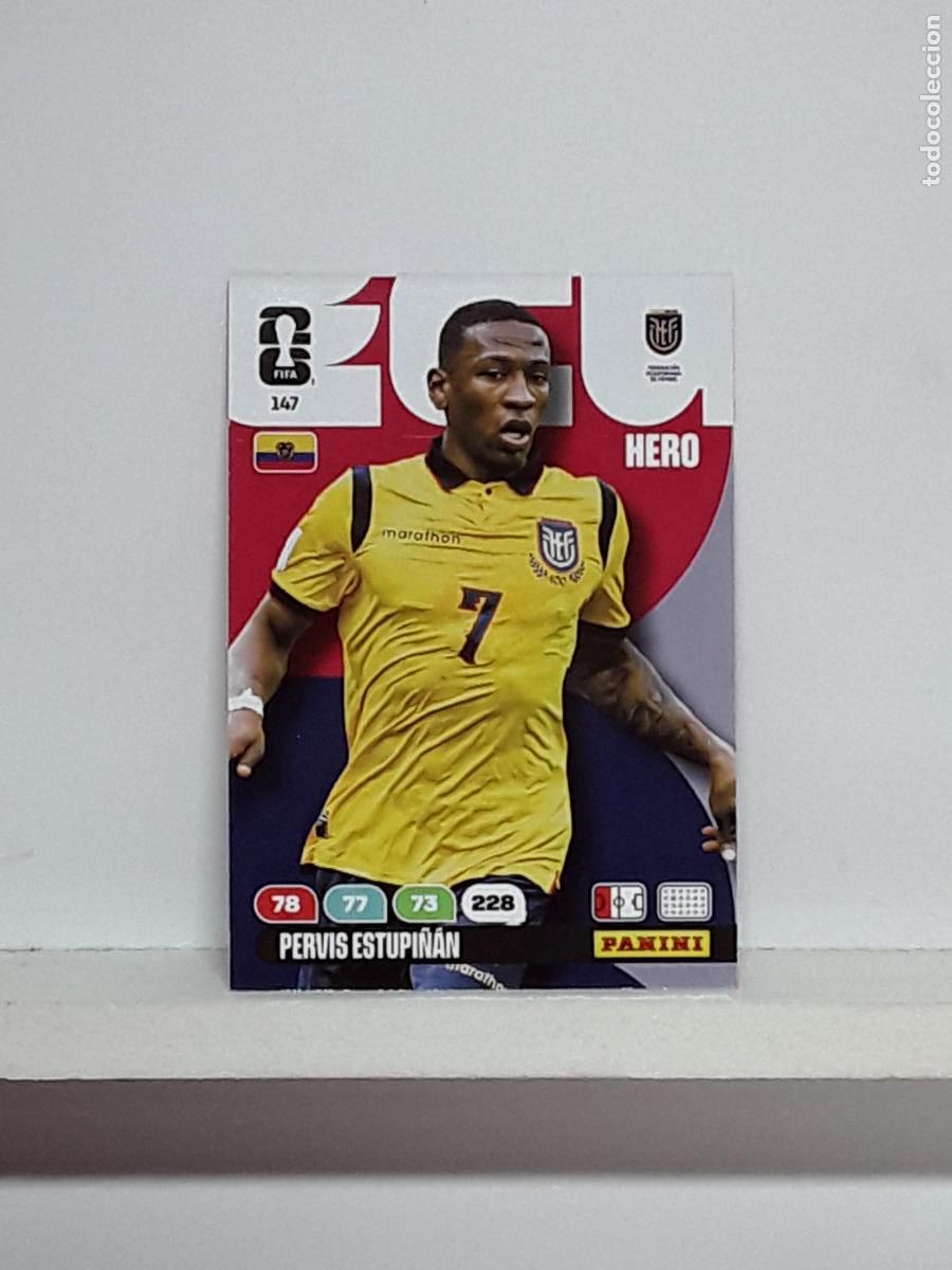 Coleccionismo cromos antiguos: ADRENALYN MUNDIAL 2026 WORLD CUP 26 ALBUM PANINI N 147 ECUADOR PERVIS ESTUPI&Ntilde;AN