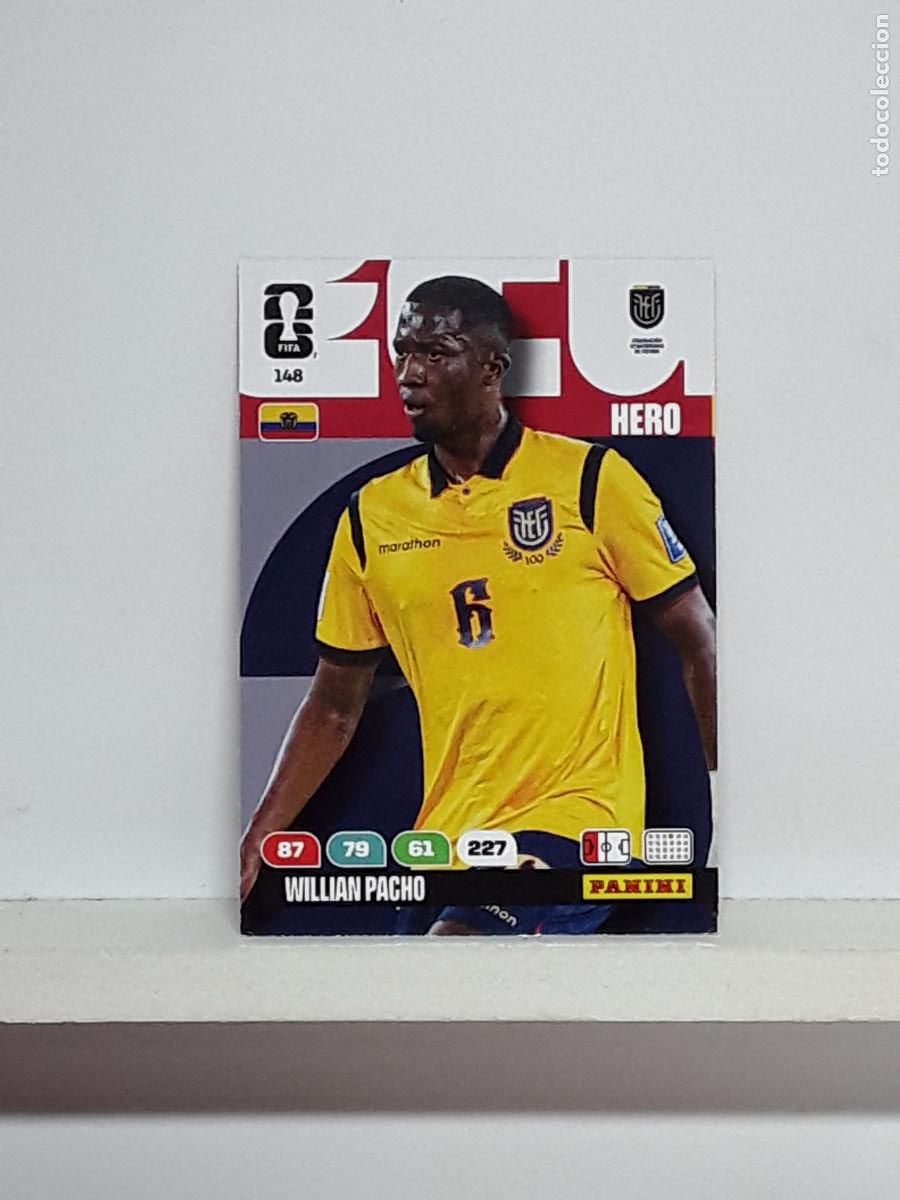 Collectionnisme Cartes &agrave; collectionner anciennes: ADRENALYN MUNDIAL 2026 WORLD CUP 26 ALBUM PANINI N 148 ECUADOR WILLIAN PACHO