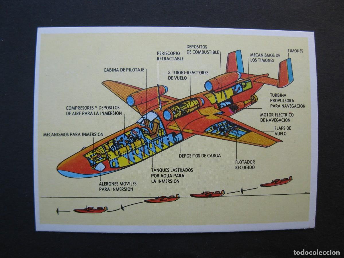 Coleccionismo cromos antiguos: T&Eacute;CNICA Y ACCI&Oacute;N - CROMO N&ordm; 126 - CAZA SUBMARINO - EDICIONES ESTE - NUNCA PEGADO.