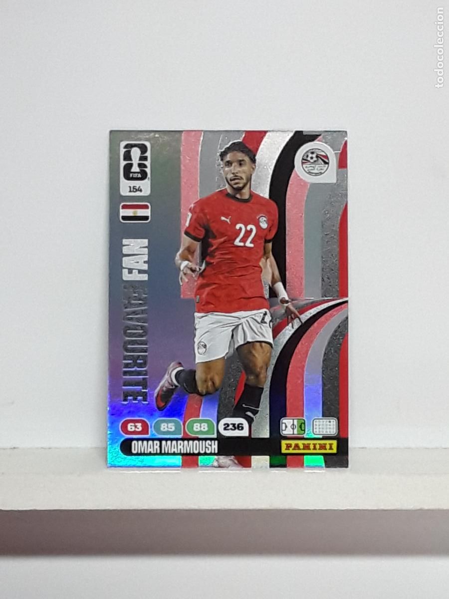 Coleccionismo cromos antiguos: ADRENALYN MUNDIAL 2026 WORLD CUP 26 ALBUM PANINI N 154 EGIPTO EGYPTO OMAR MARMOUSH