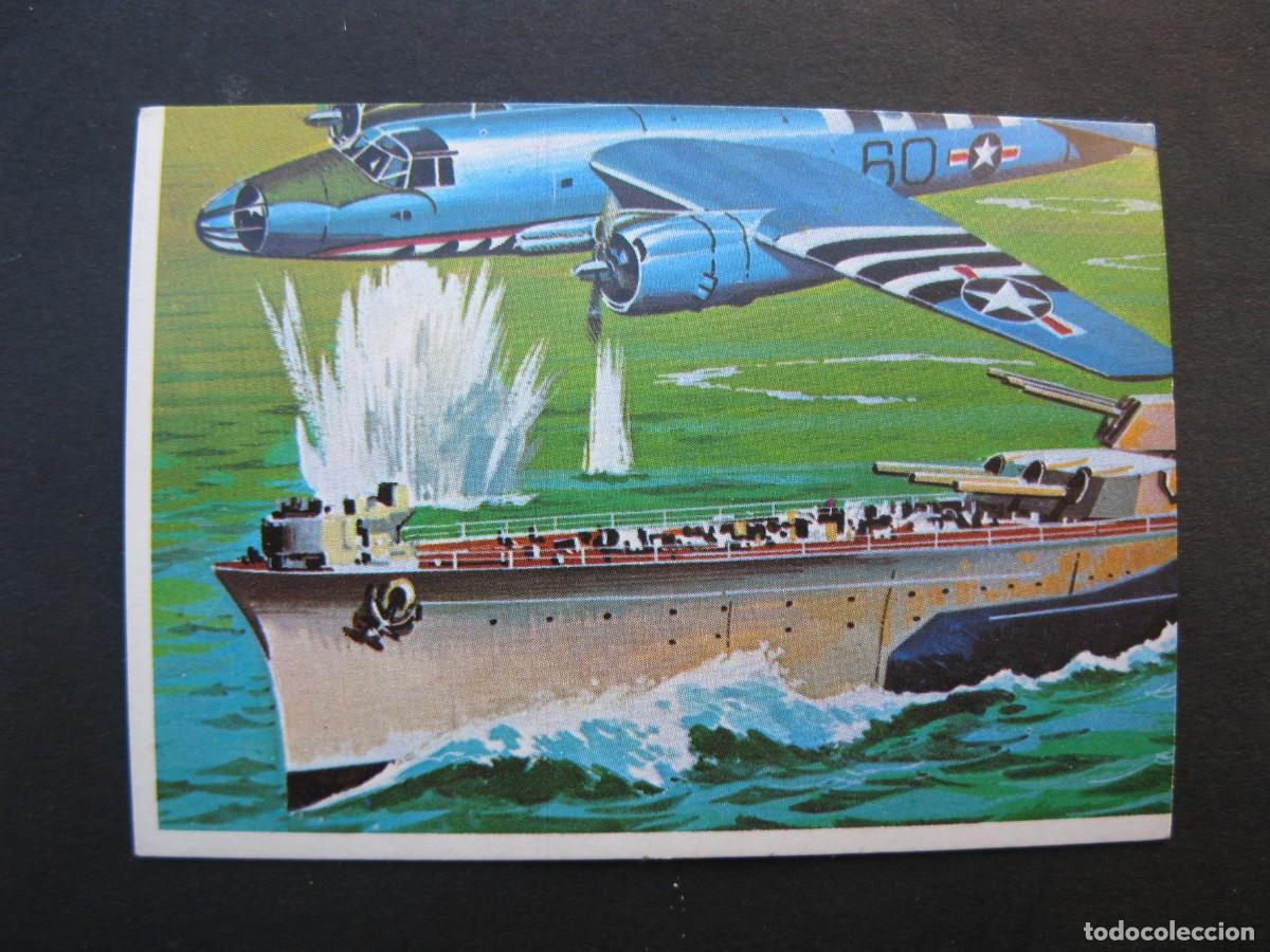 Coleccionismo cromos antiguos: T&Eacute;CNICA Y ACCI&Oacute;N - CROMO N&ordm; 112 - BATALLA AERONAVAL - EDICIONES ESTE - NUNCA PEGADO.