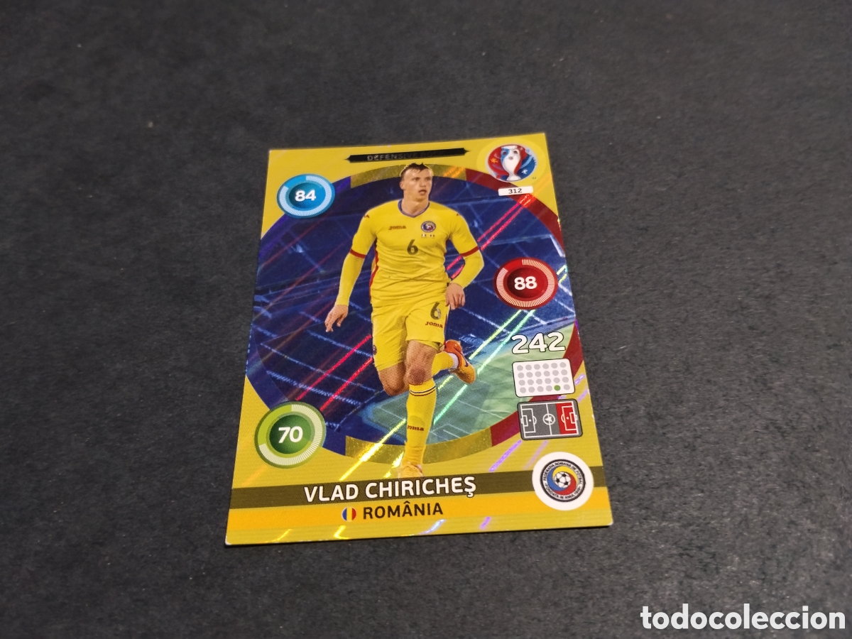 Coleccionismo cromos antiguos: Cromo futbol vlad chiriches, Ruman&iacute;a