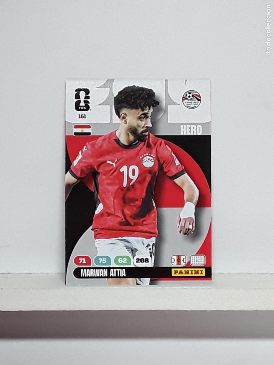 Coleccionismo cromos antiguos: ADRENALYN MUNDIAL 2026 WORLD CUP 26 ALBUM PANINI N 161 EGIPTO EGYPTO MARWAN ATTIA