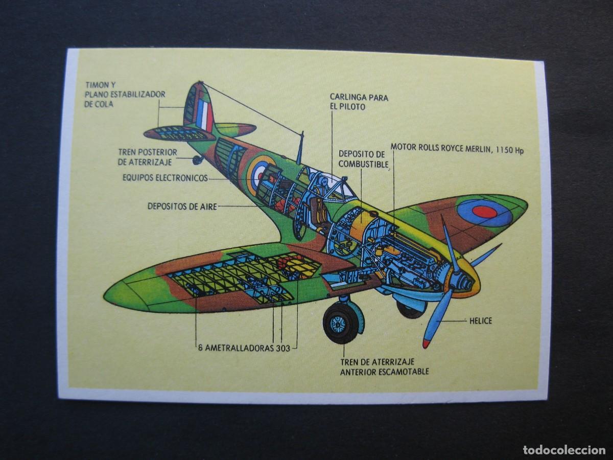 Coleccionismo cromos antiguos: T&Eacute;CNICA Y ACCI&Oacute;N - CROMO N&ordm; 88 - ESQUEMA SPITFIRE - EDICIONES ESTE - NUNCA PEGADO.