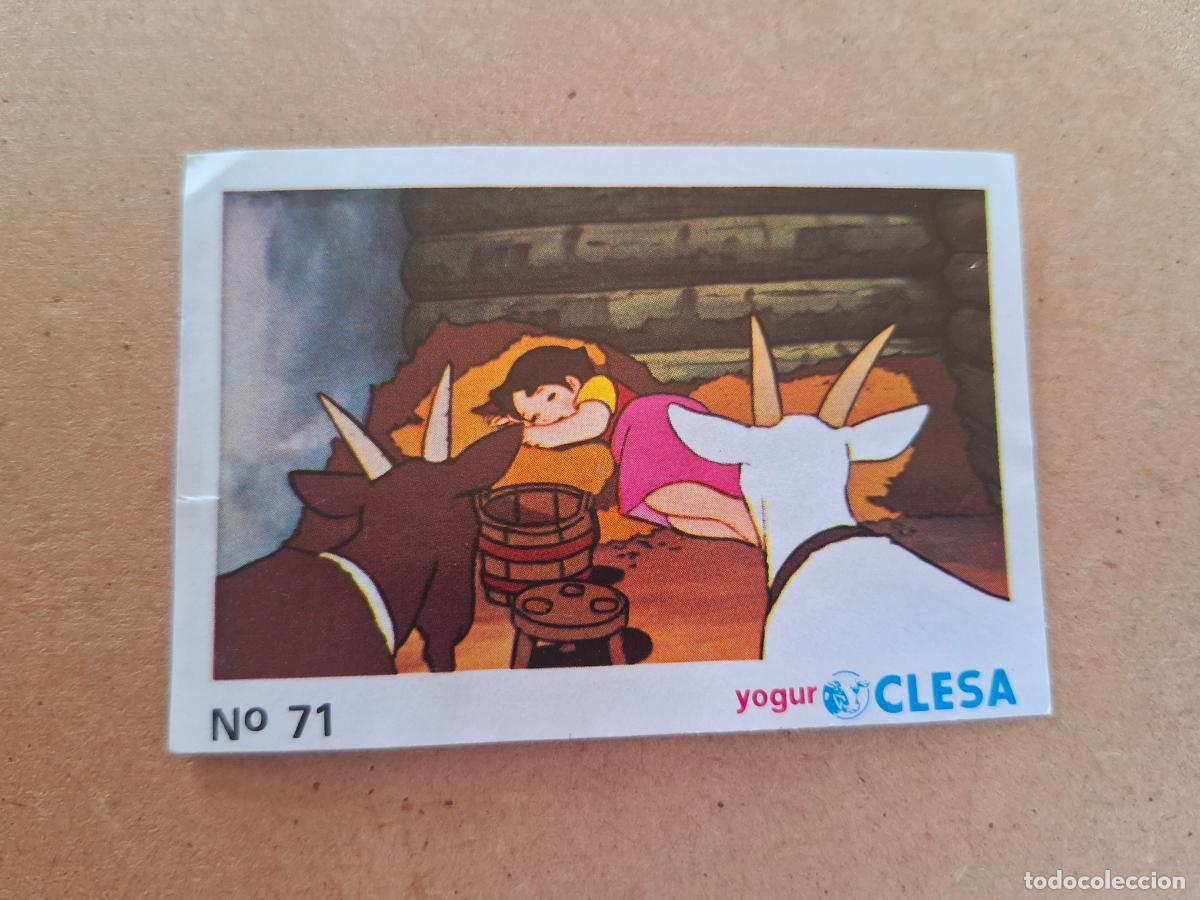 Coleccionismo cromos antiguos: HEIDI - YOGUR CLESA - CROMO N&ordm; 71 ( NUNCA PEGADO )