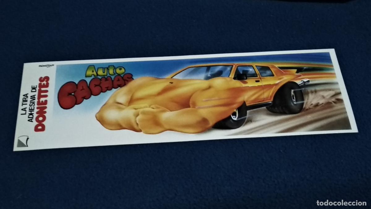 Coleccionismo cromos antiguos: CROMO PEGATINA LA TIRA DONETTES PANRICO DONUTS COCHES AUTO CACHAS - SIN USAR