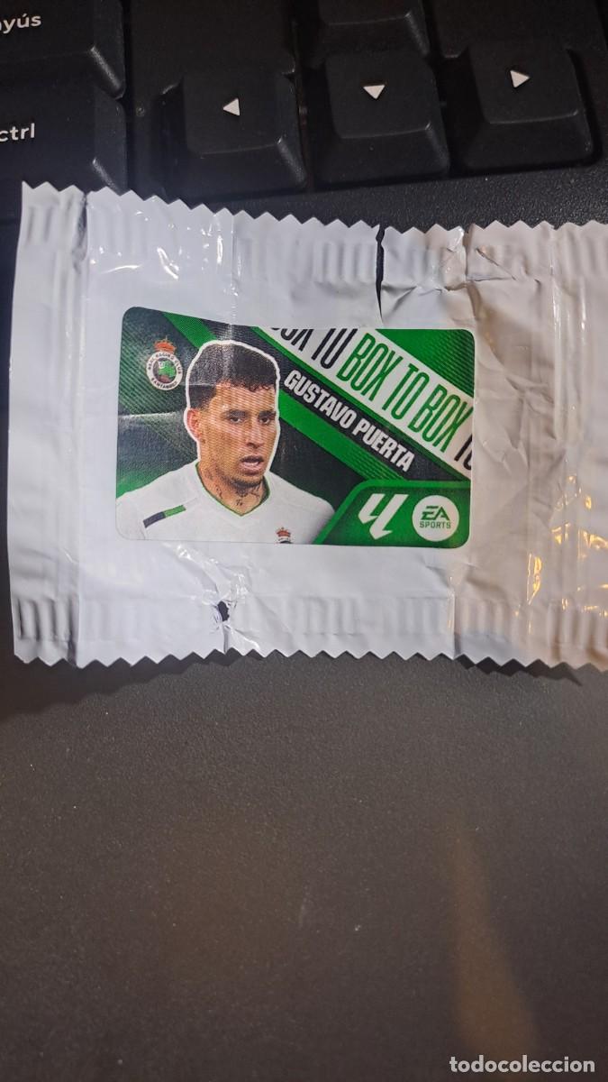 Coleccionismo cromos antiguos: CROMO GUSTAVO PUERTA BOX TO BOX RACING DE SANTANDER CHICLE LIGA 2026 2027 26 27 ESTE PANINI NUNCA PE